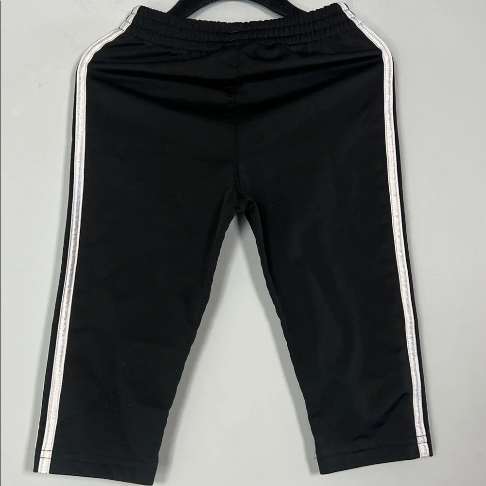 Adidas Kids Monochrome Graphic Black White Matching Tracksuit Jacket Pants 12 Mo